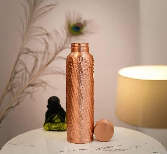 Hammered Copper Bottle – 100% Leak-Proof, Ayurvedic Health Benefits